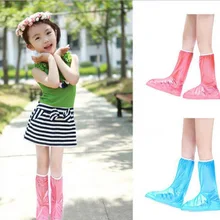 Туфли для многократного применения чехол для ботинка с застежкой-молнией из толстого ПВХ непромокаемый нескользящий протектор для детей AGV002