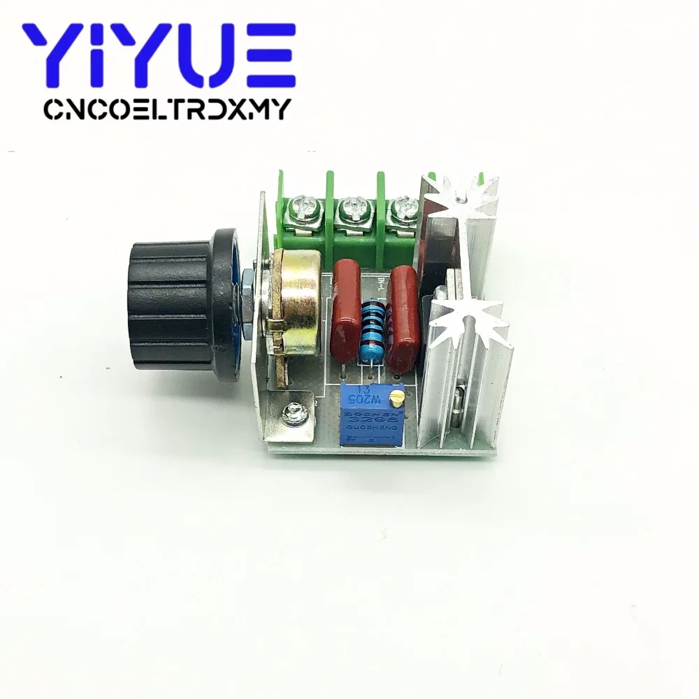 AC 220V 2000W SCR Voltage Regulator Dimming Dimmers Motor Speed Controller Thermostat Electronic Voltage Regulator Module (2)