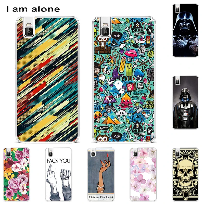 

I am alone Covers For Huawei Honor 7i Shot X 5.2 inch Cellphone Solf TPU Colorful Back Fashion Shell For Huawei Honor 7i Phone