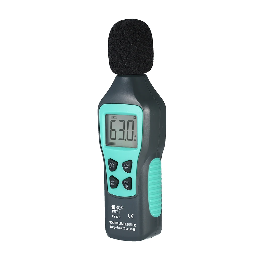 FUYI ЖК-цифровой Noisemeter измеритель уровня звука 30-130 дБ децибел контрольный тестер с максимальным/минимальным/режимом удержания данных