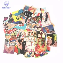 50PCS dirty styling bad joke sexual girl sticker bomb waterproof graffiti Doodle sticker skateboard decal font