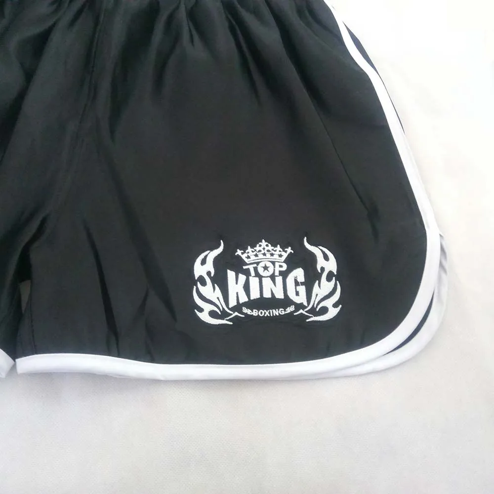 Мужские боксерские шорты дешевые шорты ММА шорты кикбоксинг, MMA Fight Grappling шорты для тайского бокса Спортивная одежда SANDA Black