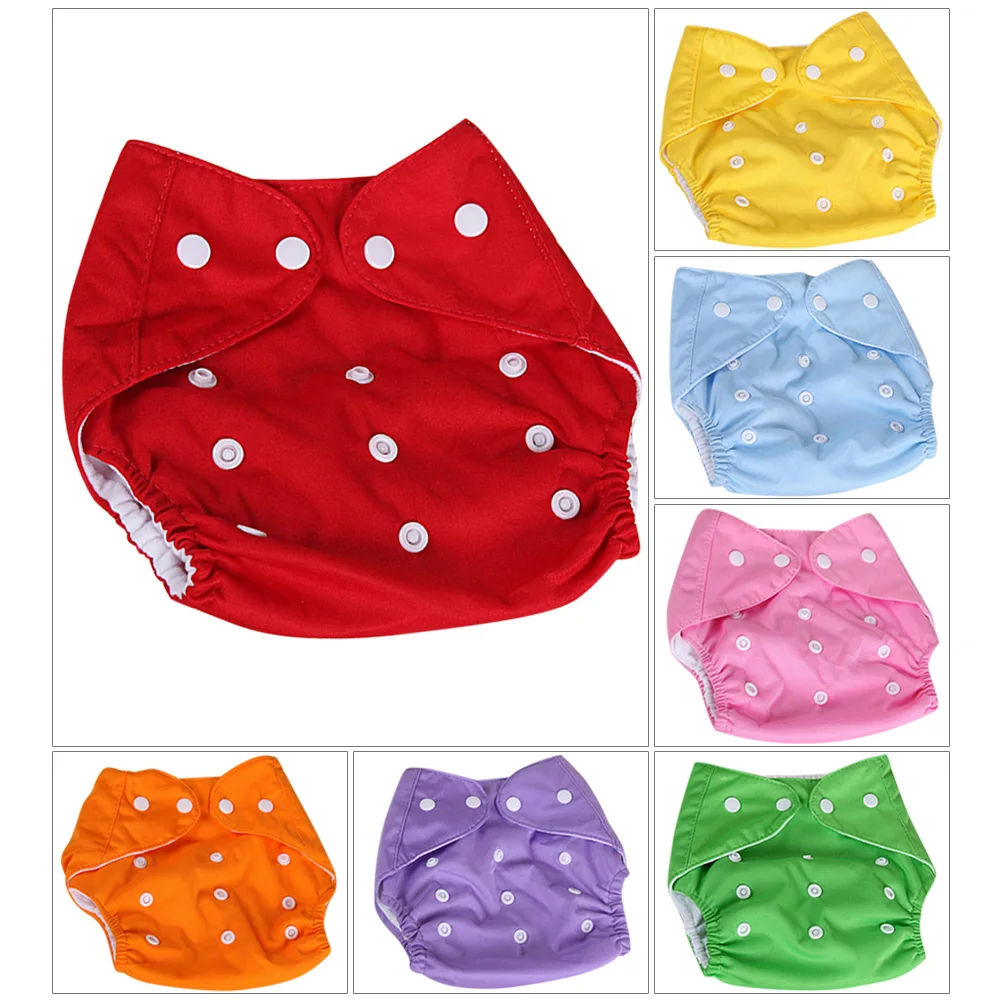 Регулируемые Детские Моющиеся Многоразовые настоящие тканевые карманные подгузники пеленки костюмы для рождения к Potty один размер