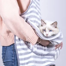Кошка-переноска рюкзак коралловый бархат hug Cat фартук для парикмахера антипригарные волосы hug Одежда для собак удерживайте для щенка кота карманная Сумка pet carrier