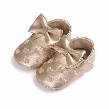 PAIRE DE CHAUSSON BEBE FILLE ROSE MAILLE TRICOT NEUF AVEC NOEUD