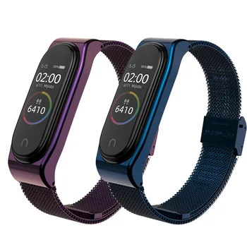 

Mi Band 4 Wrist Strap Metal Stainless Steel Universal For Xiaomi Mi Band 3/4 Strap Bracelet Miband 4 Wristbands Miband4