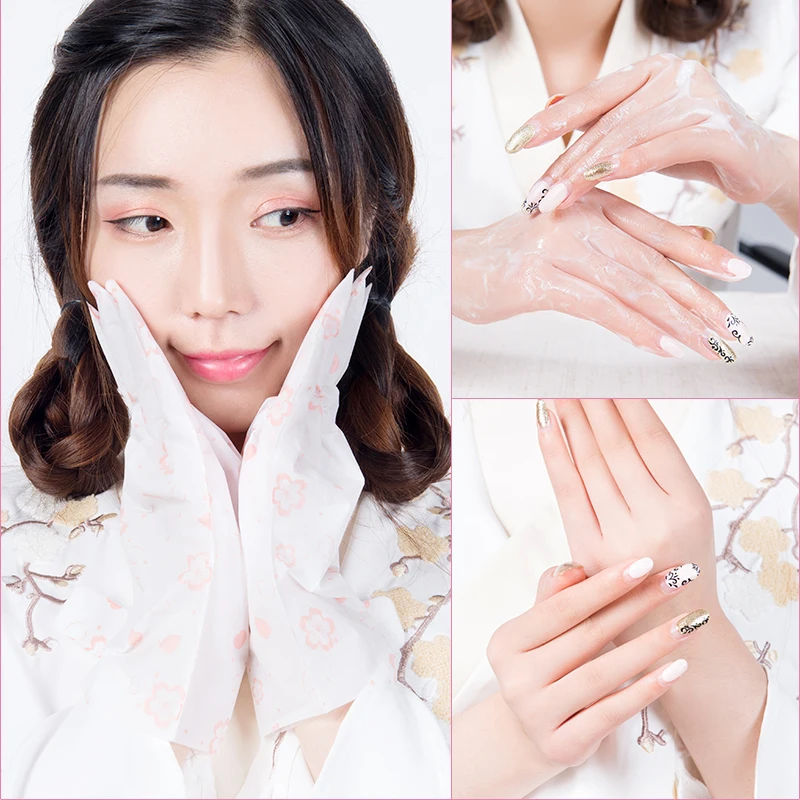MEIKING Peach Blossom Nourishing Mask Hand Care Moisturizing Glove Whitening Skin Care Exfoliating Calluses Hand Film Hand Cream MEIKING Peach Blossom Nourishing Mask Hand Care Moisturizing Glove Whitening Skin Care Exfoliating Calluses Hand Film Hand Cream