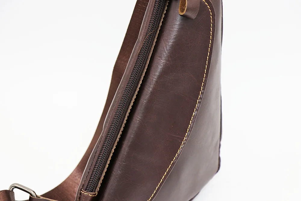GO-LUCK брендовая Повседневная нагрудная сумка из натуральной кожи, мужская сумка через плечо, мужские сумки-мессенджеры из воловьей кожи, дорожные сумки