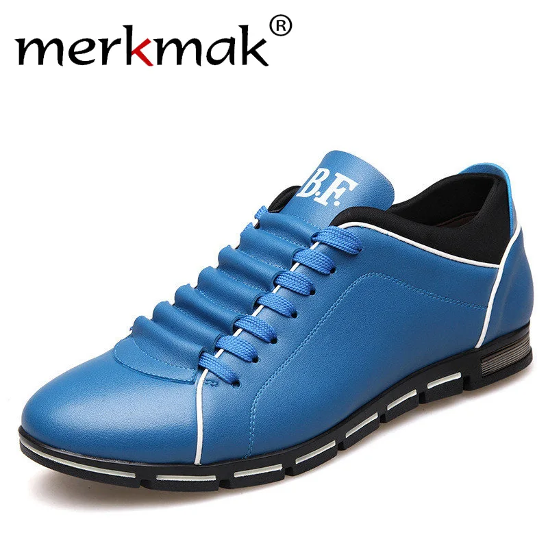 Merkmak Big Size 38 48 Men Casual Shoes Fashion Leather Shoes For Men Summer Men S