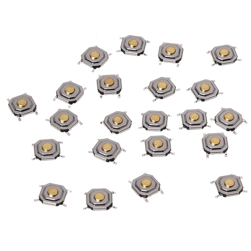 22pcs 4x4x1.5mm SMT SMD Momentary Tact Tactile Push Button Switch 4P