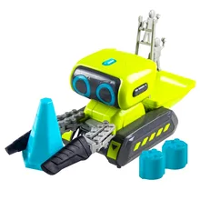 2019 New Smart Programming RC Robot Engineering Forklift RC Indoor Toy With Light And Music For Children
