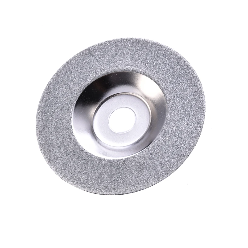 100mm 4 Inch Diamond Coated Grinding Polishing Grind Disc Saw Blade Rotary Wheel Silver Tone