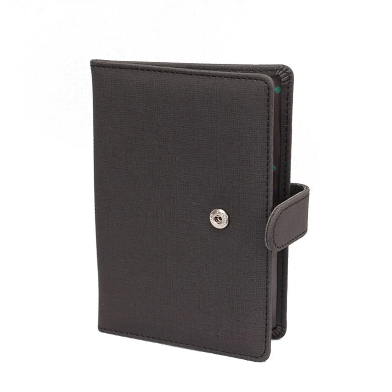 XZXBBAG однотонная дорожная сумка для паспорта из искусственной кожи на застежке, чехлы для паспорта, защитный рукав для мужчин и женщин, чехол для паспорта, держатели для карт - Цвет: Black