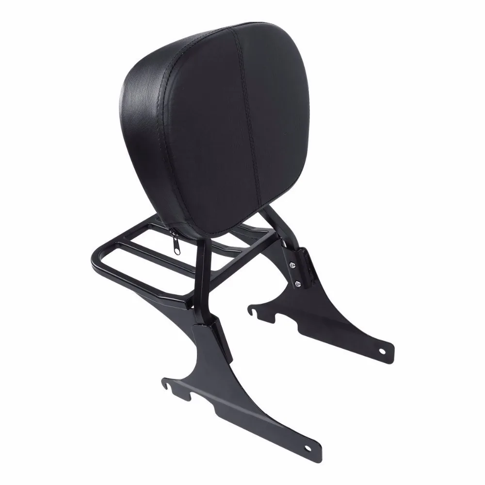 Motorcycle Black Sissy Bar Backrest Luggage Rack For Harley Softail Custom Heritage Springer Night Train FXSTC 1984-1999 | Автомобили и