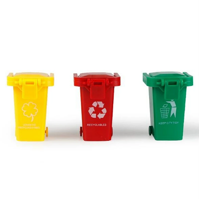 mini garbage can toys