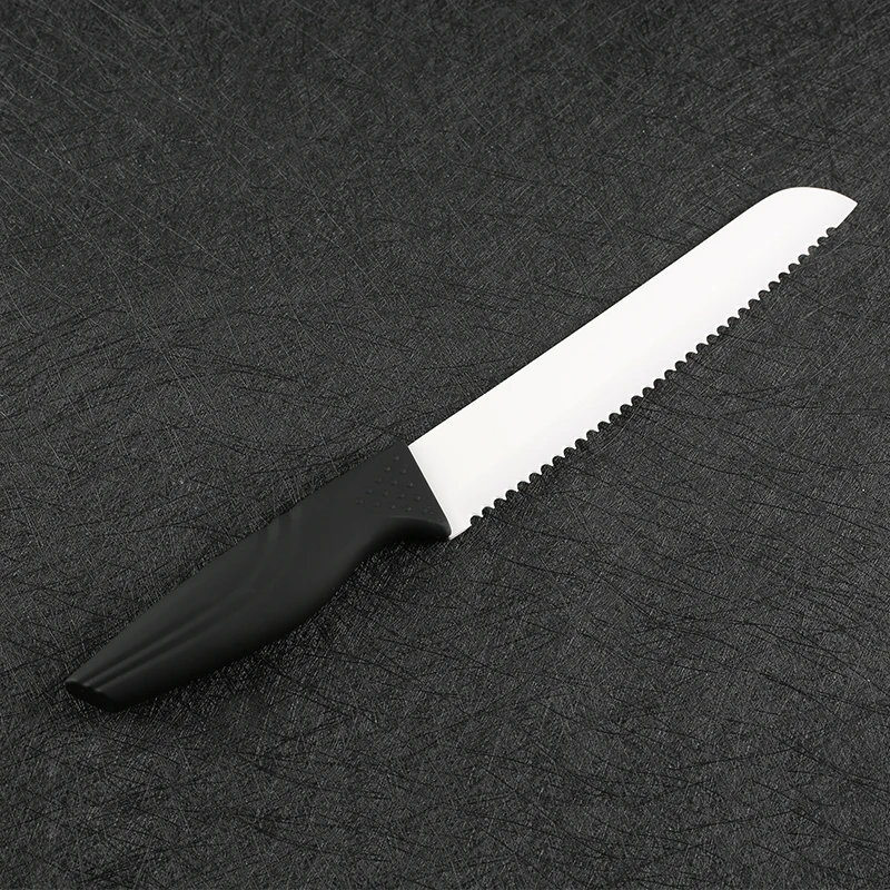 Ceramic Knife 7 inch Serrated Bread Knife Slicing Knife Zirconia Sharp