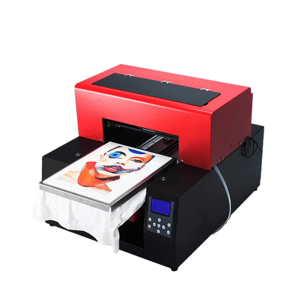 Automatic A3 Size Multicolor DTG T-Shirt Printing Machine Print Dark Light Color Flatbed Printer for T Shirt Clothes Phone Case Automatic A3 Size Multicolor DTG T-Shirt Printing Machine Print Dark Light Color Flatbed Printer for T Shirt Clothes Phone Case
