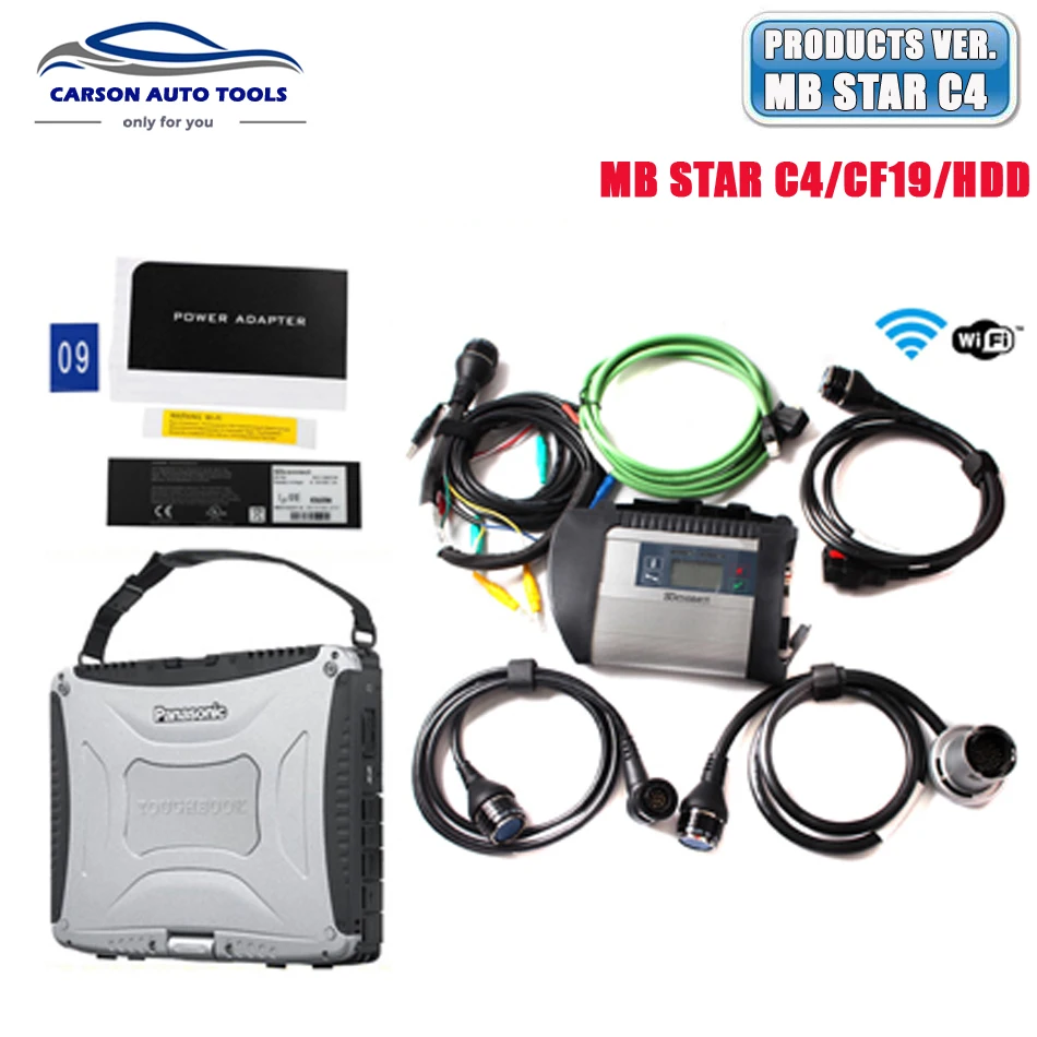 

2019.1 Top Quality mb Star diagnosis c4 with hdd and CF19 CF-19 laptop free AL-protection case for mb star c4 sd connect 4