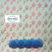 7'' NCCTEC Background wallpaper flower mould FREE SHIPPING 180mm liquid paint print roller tools | Инструменты