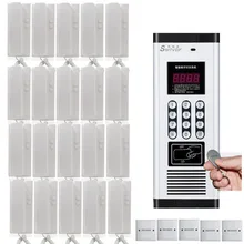 Умеренная цена Невидимый дверной для системы домофона. В течение 20-Квартира видео-телефон двери, ID карты и пароль разблокировки функции