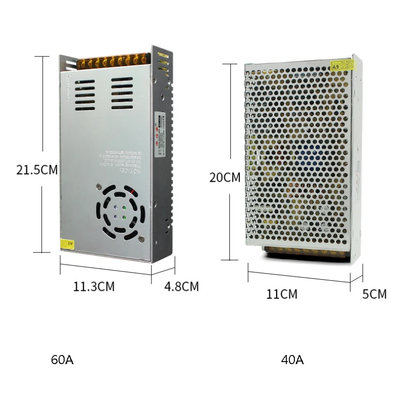 DC 5V 4A 6A 10A 20A 40A 60A освещения трансформаторный источник питания адаптер питания Светодиодные ленты лаборатории входное напряжение 110V~ 220V