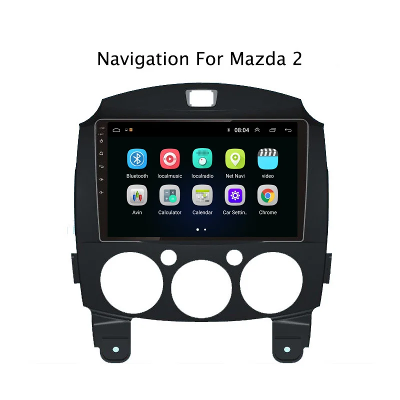 Excellent NaviTopia Android 8.1 Car Radio Stereo Player For Mazda 2 2007 2008 2009 2010 2011 2012 2013 With GPS/Bluetooth/WIFI/USB 2
