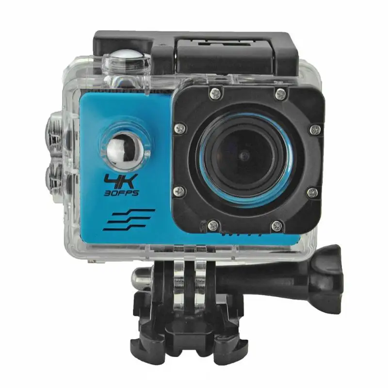 SJ8000B Somy 179 CMOS Action Camera 4K WIFI 1080P HD 16MP 4X Zoom Helmet Cam 30m Waterproof 170 Degree Wide Angle Lens Sports DV - Цвет: Синий