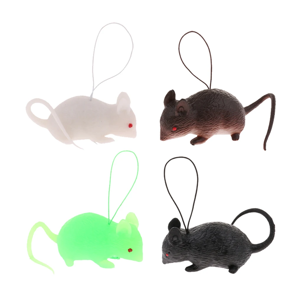 Mini Rubber Mouse Simulation Rat False Lifelike Mouse Model Toy Novelty Gag Toys Theme Party Decoration