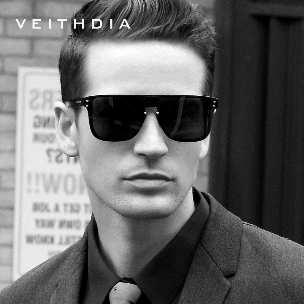 Baratos Marca VEITHDIA moda gafas de sol de aluminio Retro polarizadas integración lente Vintage accesorios gafas de sol para hombres V6881