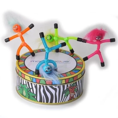 6 цветов Пушистый крупье магнит на холодильник Q-Man Магнитный Человек для детей Детская забавная обучающая игрушка студенческий подарок на день рождения