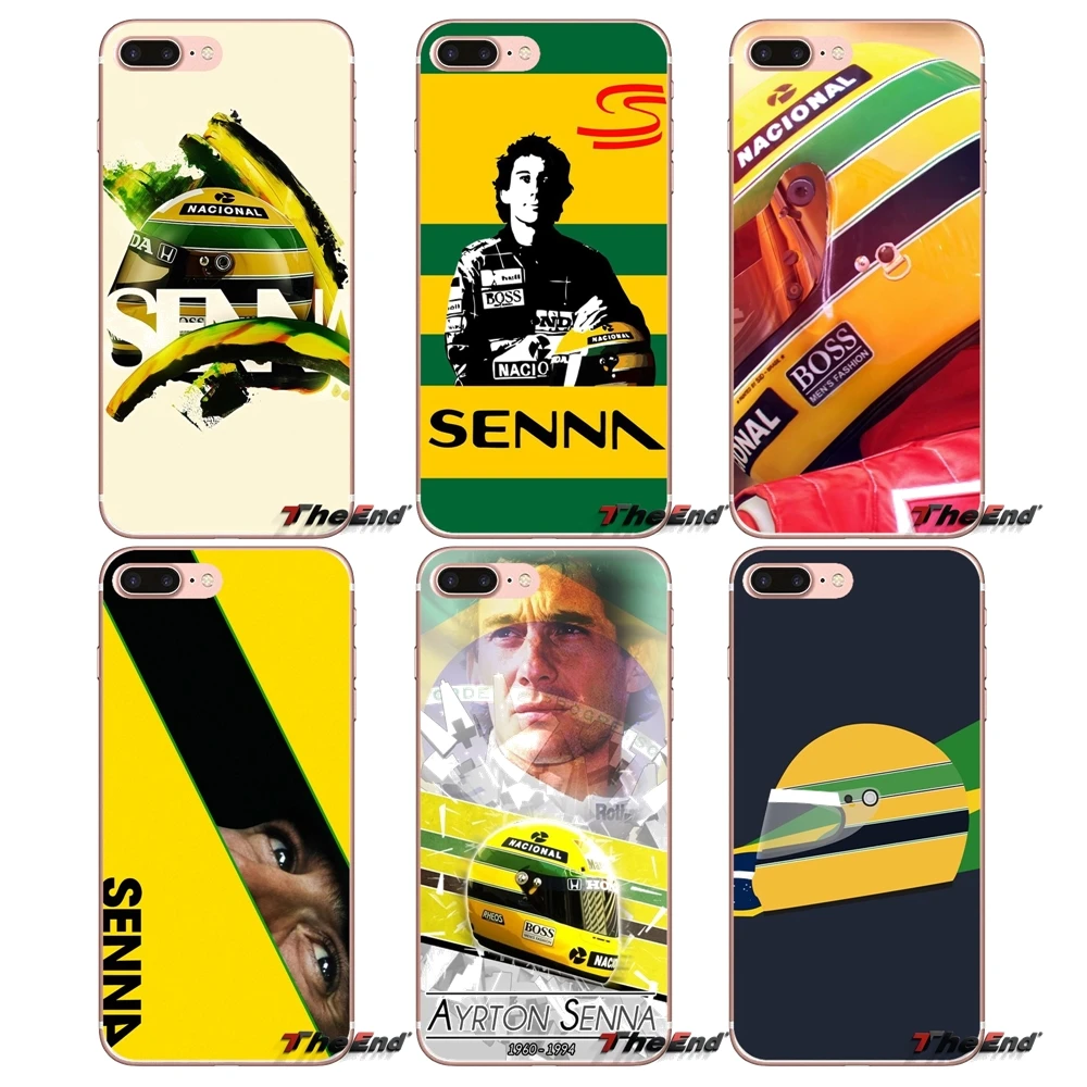 

For HTC U11 One M7 M8 A9 M9 M10 E9 Desire 630 530 626 628 816 820 Motorola G G2 G3 Transparent Soft Cases Covers Ayrton Senna