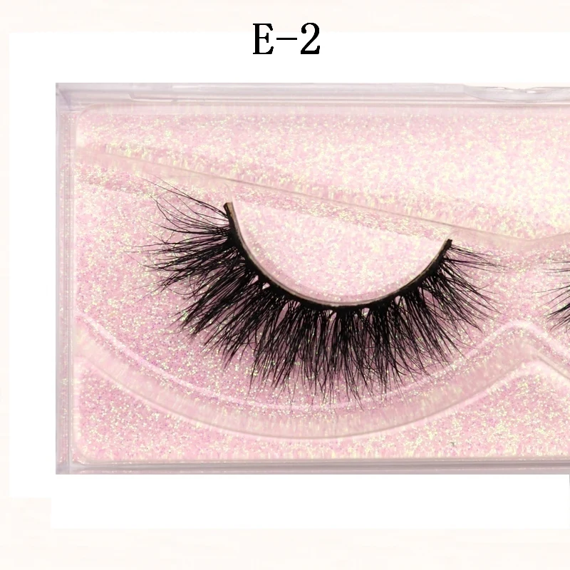 

3D eyelashes Mink eyelashes handmade makeup full strip soft mink eyelashes fluffy lashes full volume false eyelashes E02