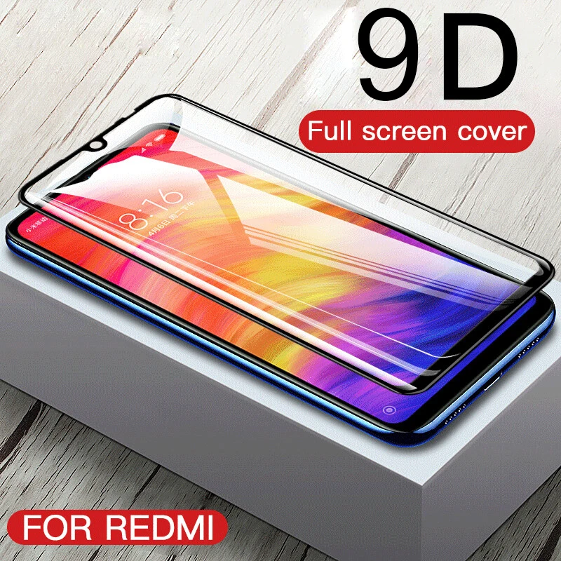 

9D redmi 7 pro glass on the for xioami redmi 6 5 plus 5a 6a note 5 6 7 pro 6pro mi a2 lite light mia 2 f2 note 7 pro 7pro cover