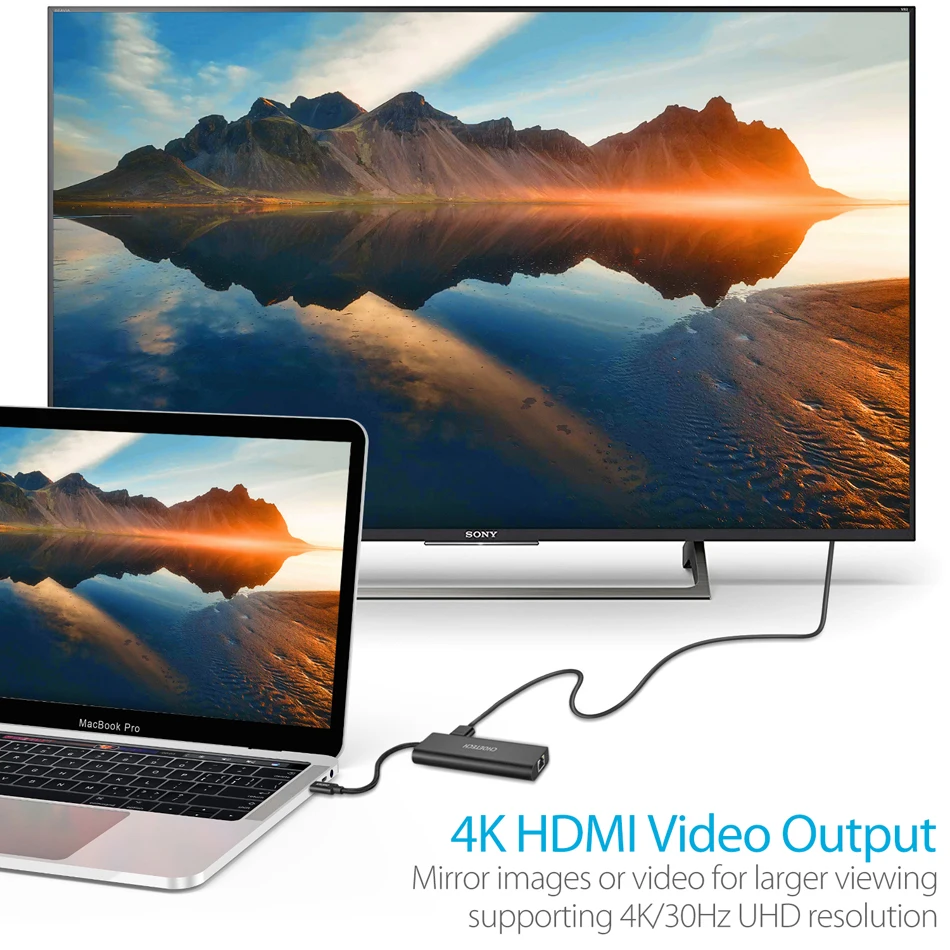 CHOETECH usb-хаб USB-C многопортовый адаптер PD зарядное устройство 4K HDMI SD кард-ридер 2 USB 3,0 порта 3,1 Тип C док-станция для MacBook