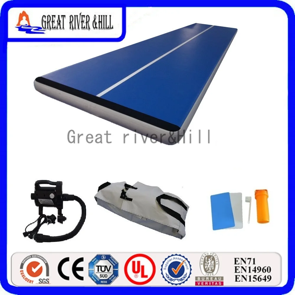 

best price inflatable air track heavy duty fitness mat gym fitness equipment 32.8ft with free pump and repair kit 10m x 2m