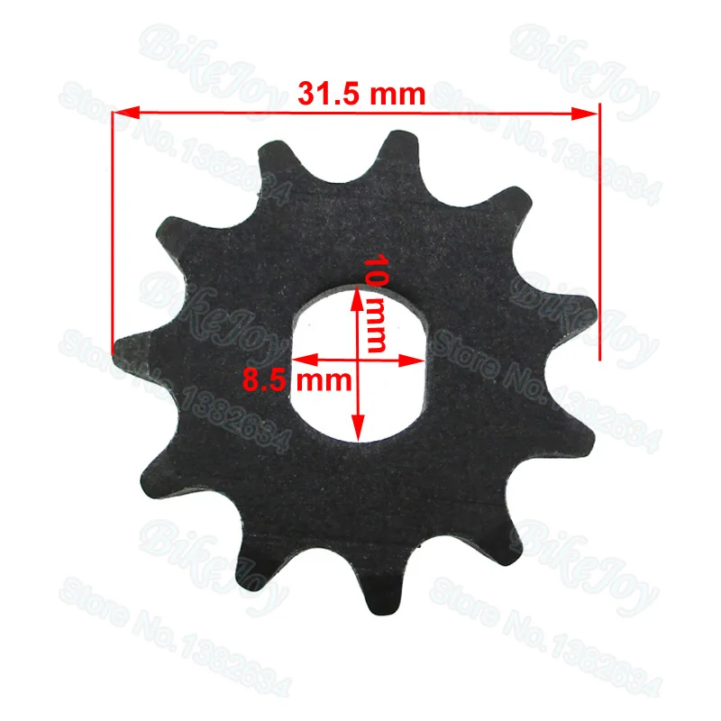 Electric Scooter Engine Motor Pinion Gear 11 Tooth Sprocket T8F Chain For MY1020