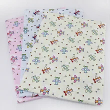 50x145 см Ткань 100 хлопок Самолет звезда ткань для детских постельных принадлежностей домашний текстиль для шитья куклы тильда, c912