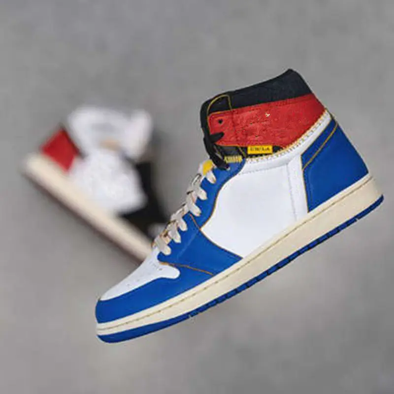 

2019 Cheap Wholesales Union x 1 High OG NRG 1s Basketball Shoes Red Blue Designer Fashion Leading Mens Trainers Sports Shoes