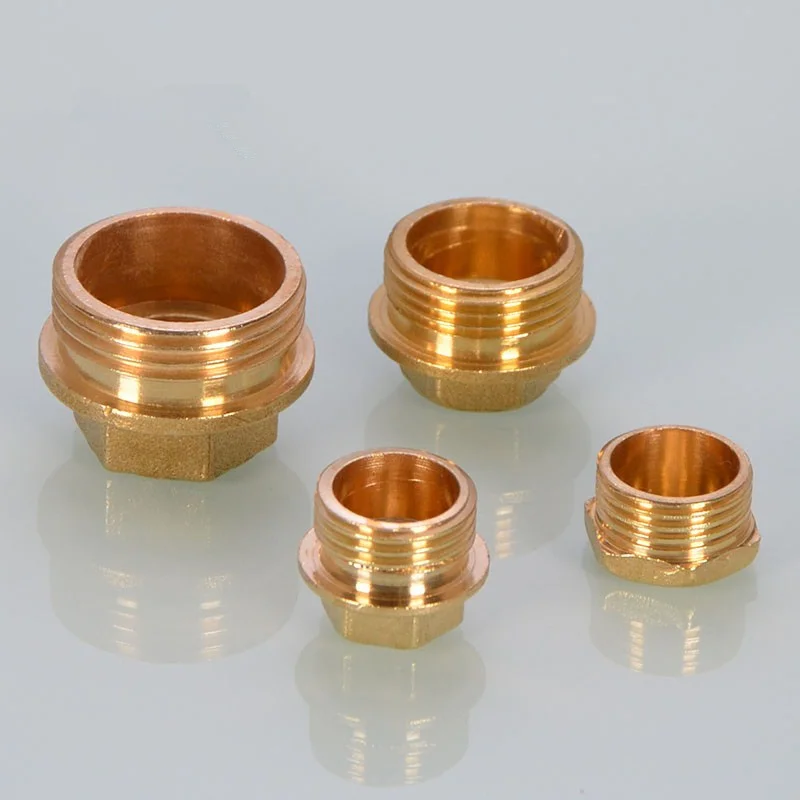 Высокое качество медная крышка трубы 1/8 &quot1/4&quot 3/8 &quot1/2&quot 3/4 &quotМужская резьба