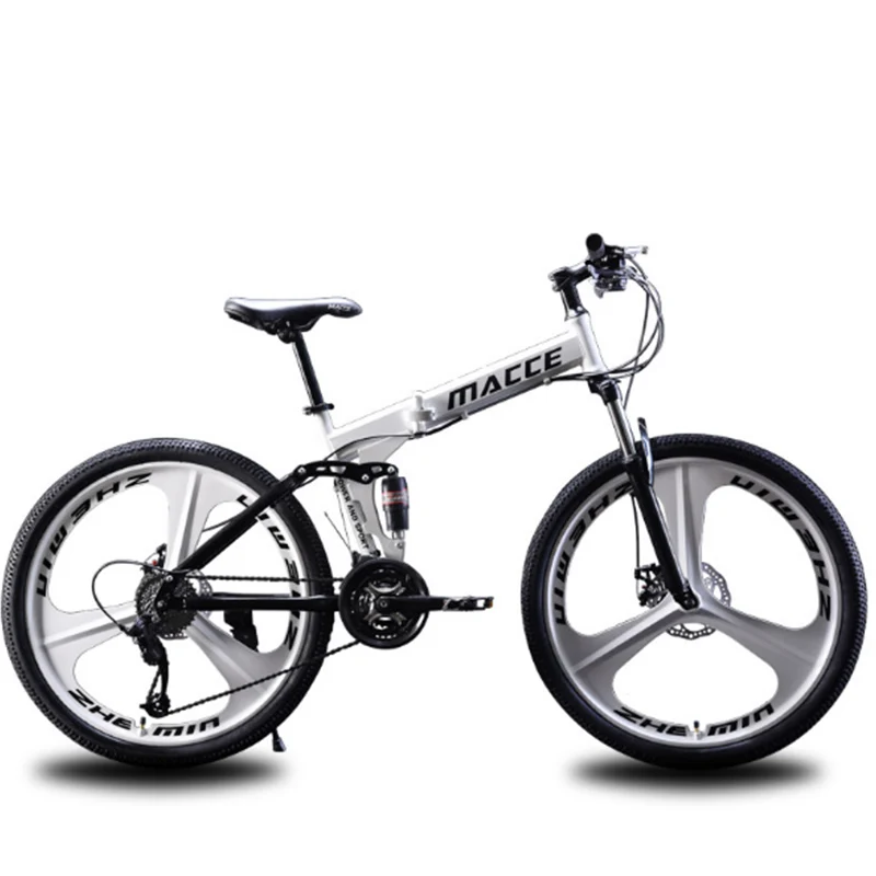 Последний 26 дюймов складной горный велосипед Изменение Скорости Двойной амортизатор Одноколесный велосипед