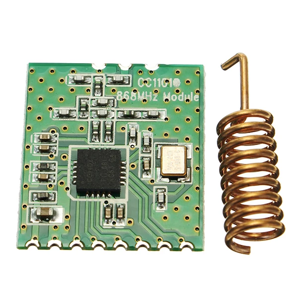 

CC1101-868MHz 2-3.6V RF Low Power UHF Wireless Transceiver Module 1.2K To 500kps 64 Bytes SPI Interface Wake-On-Radio Support