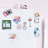 46 Pcs /Pack Travel Alone Mini Paper Sticker Decoration DIY Album Diary Scrapbooking Label Sticker Kawaii Stationery ► Photo 3/5