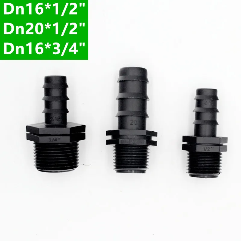 Buy Dn16 Dn20 Barb Insert x 3/4" 1/2" Male Adapter