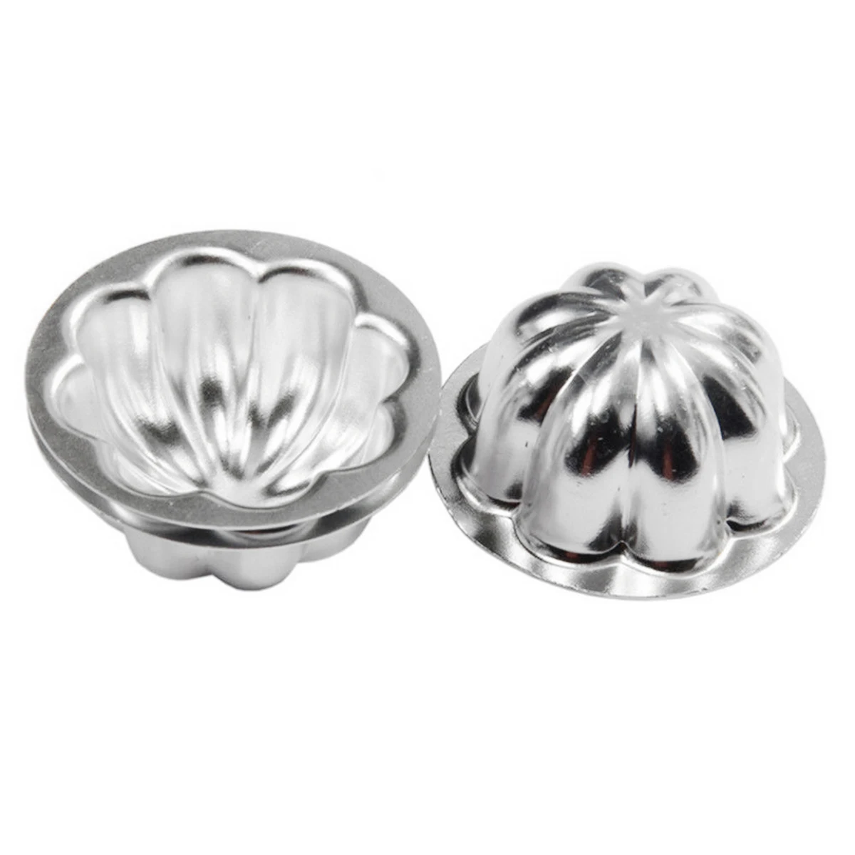 JX-LCLYL 16pcs New Metal Aluminum Bath Bomb Moulds DIY Cake Ball Molds Homemade Crafting