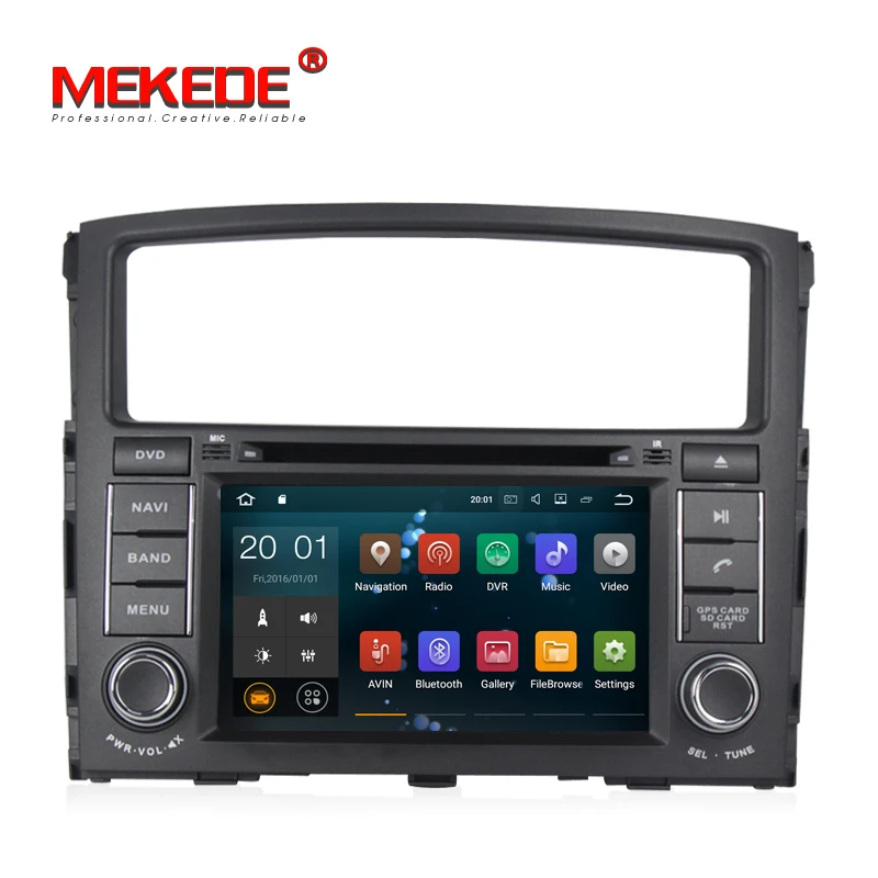 Flash Deal PX3 Quad core Android7.1 2G RAM 16G ROM HD screen Car DVD player gps navigator for Mitsubishi Pajero V97 V93 2006 -2015 1