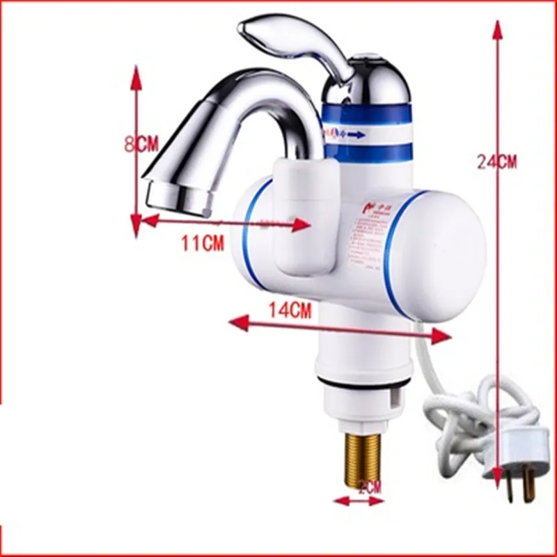 W818-9, 3000 Вт кран для мгновенной горячей воды, Электрический Мгновенный водонагреватель, кран для кухни, Электрический кран для горячей воды, нагревательный кран с европейской вилкой