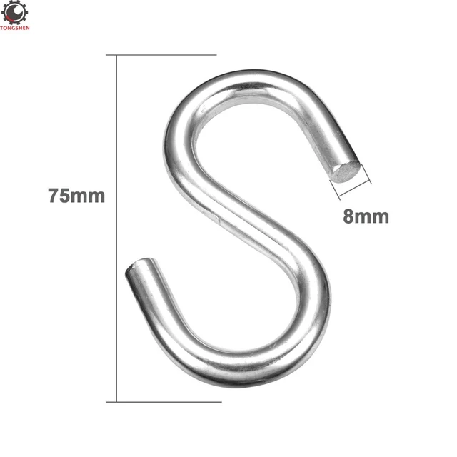 4Pack S Shaped Hanging Hooks S Metal Hanger 3 Inch Long Metal S