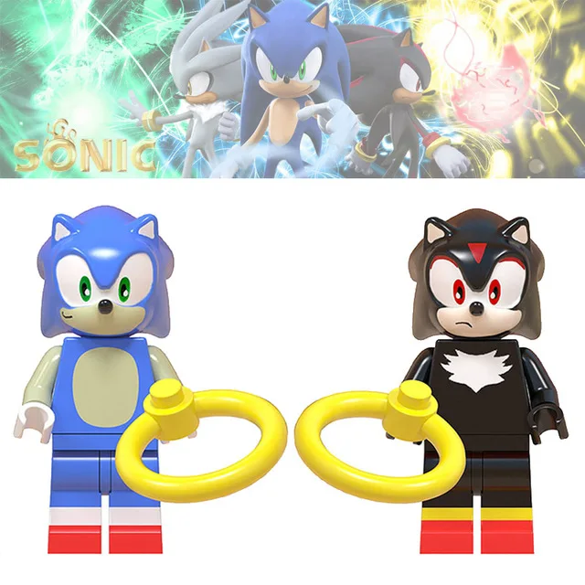 

2 Pcs/Lot Super Sonic Anime Elliott E.T. Boy Movie Chopper ONE PIECE Figures Legoings Building Blocks Toys Gifts For Children