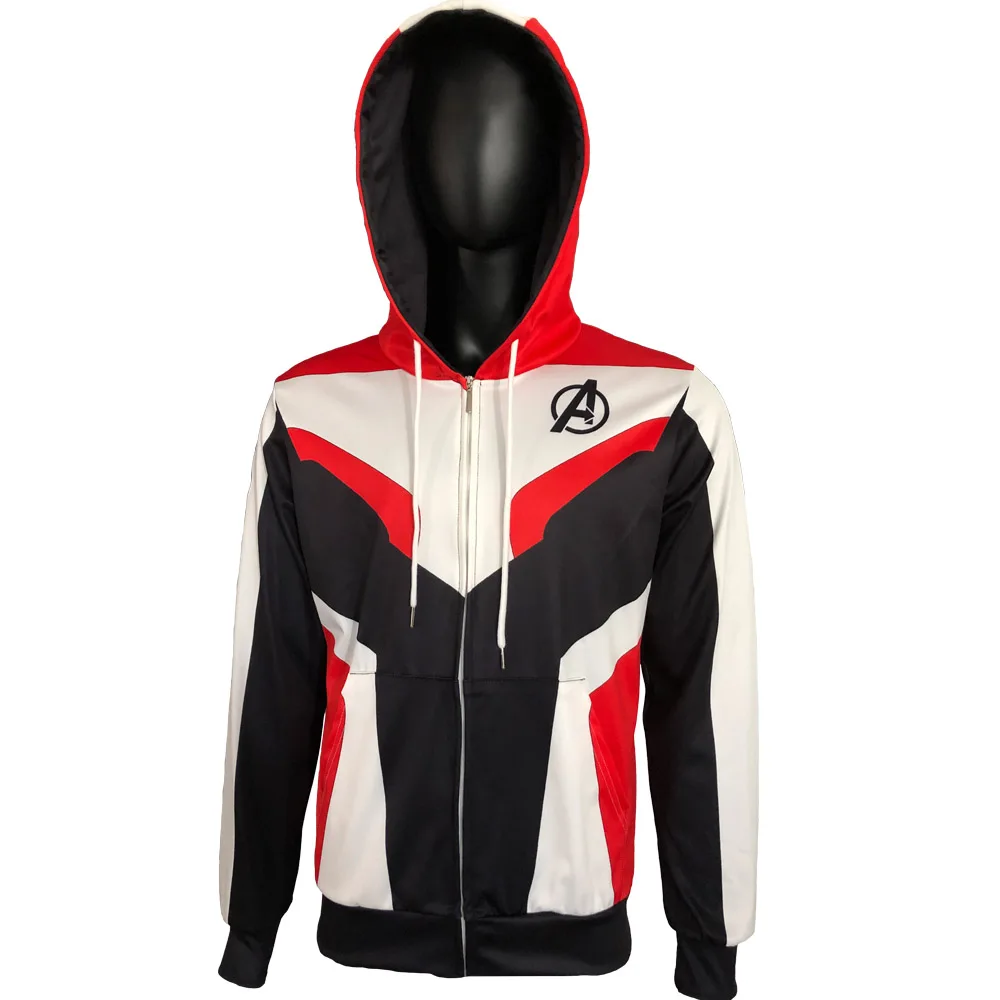 Avengers Endgame Hoodie Cosplay Jacket Costume Marvel Superhero quantum realm Sweathirt Hoodies Coat Costumes
