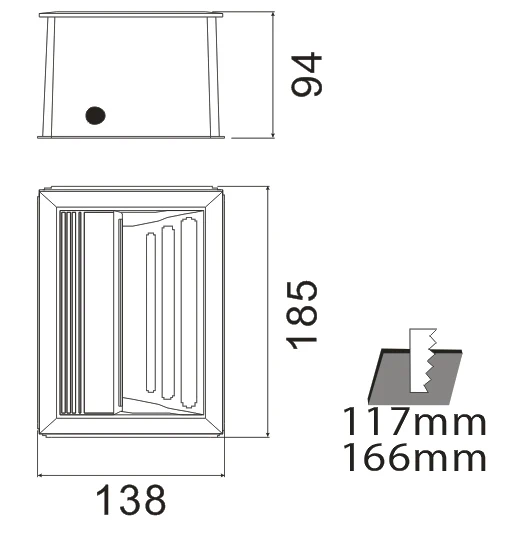 G02902 Хауэлл 2 Вт SMD Открытый водонепроницаемый алюминиевый ip65 высокого качества песок серый Серебряный сад светодиодные фары утопленного стены